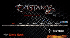 Desktop Screenshot of existanceband.com